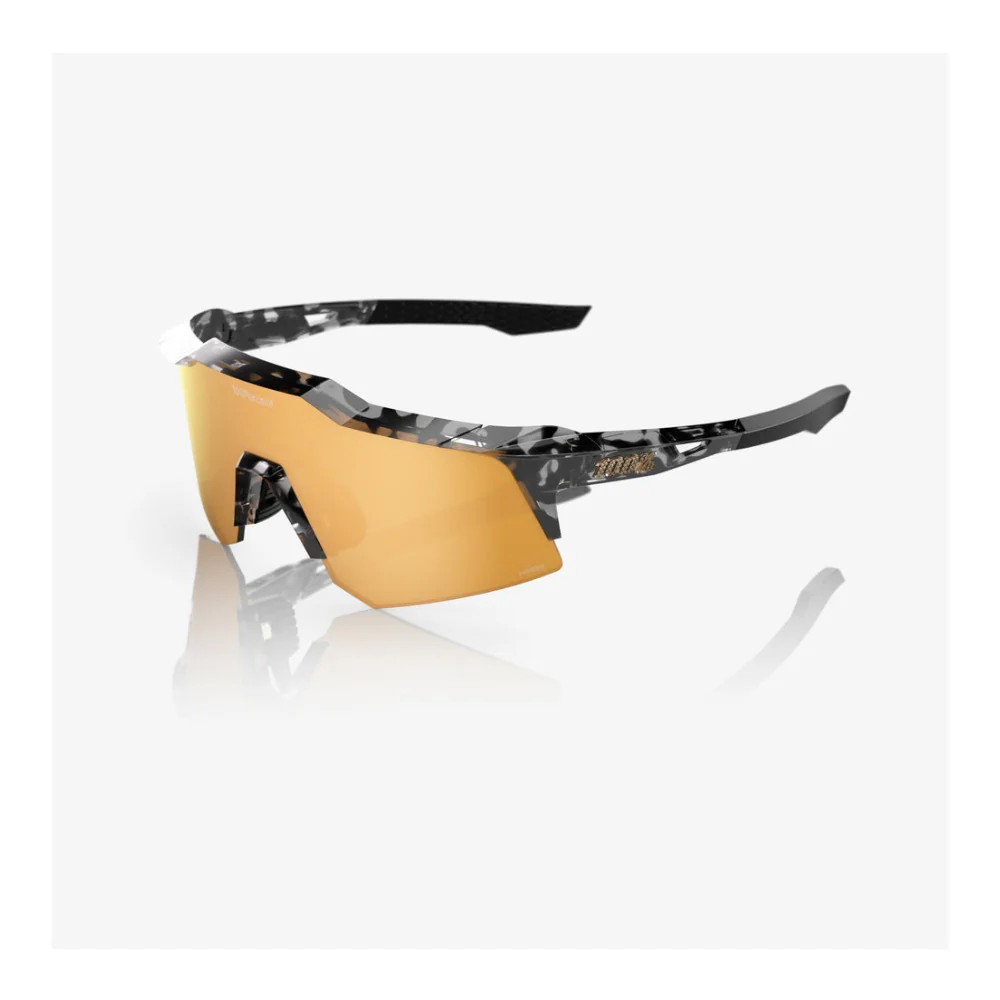 100 Percent SPEEDCRAFT XS Money Mike 3 Polished Black Tortoise with HiPER 24K Gold Mirror Lens - Image 5