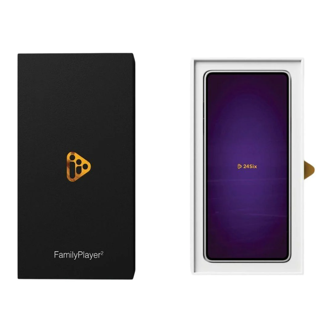 24Six Family Player2 Super-Thin 64GB Kosher Media Player with 6.5-Inch HD Screen (Black and Orange) - Image 5