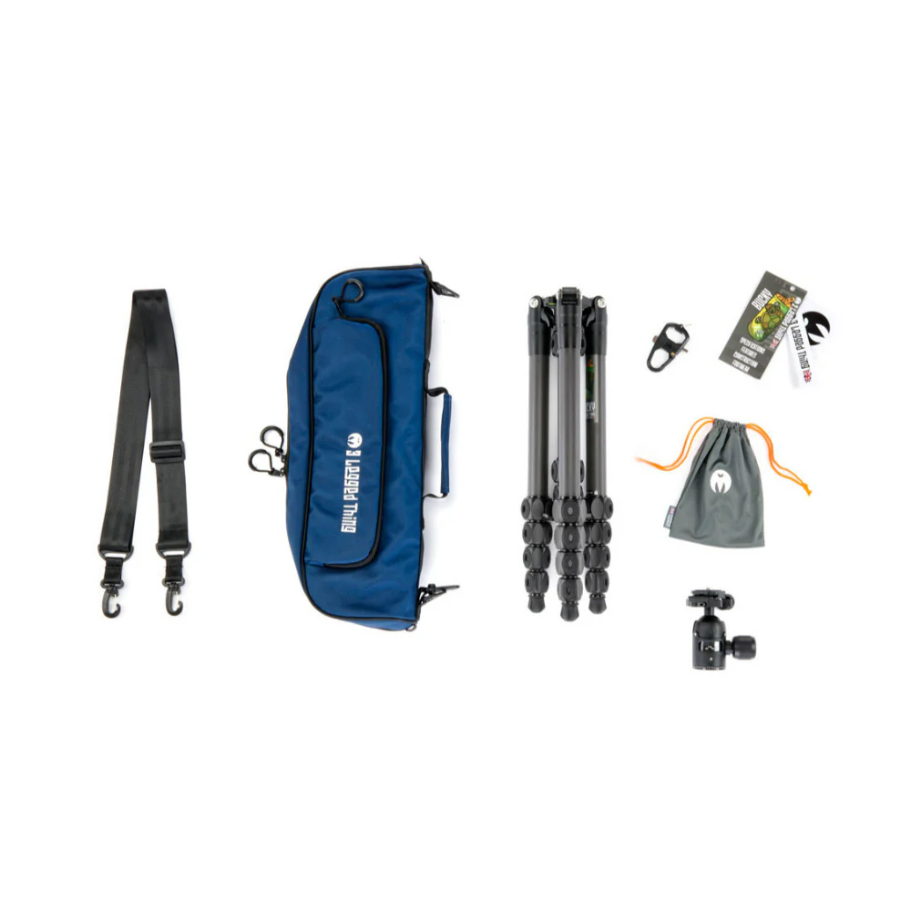 3-Legged Thing Legends Bucky Carbon Fiber Tripod Kit with AirHed Vu and 3 Detachable Legs (Black) - Image 10