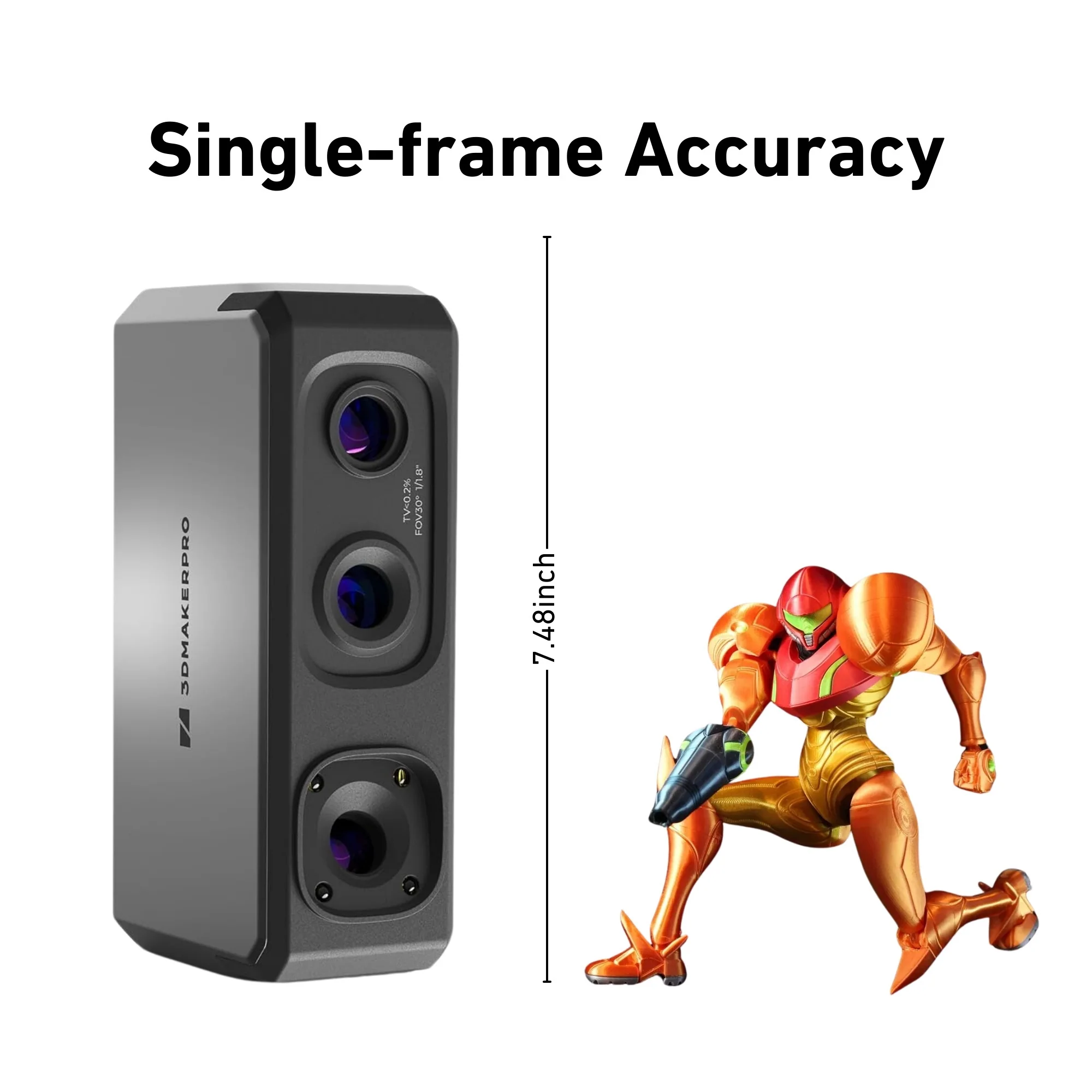 Seal Lite 3D Scanner with Weatherproof Tan Hard Case with 18 x 14 x 7-Inch Customizable Foam Bundle - Image 3