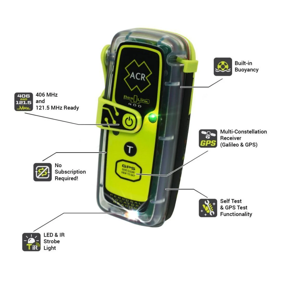 ACR ResQLink 400 SOS Personal Locator Beacon with GPS (Model PLB-400) - Image 5