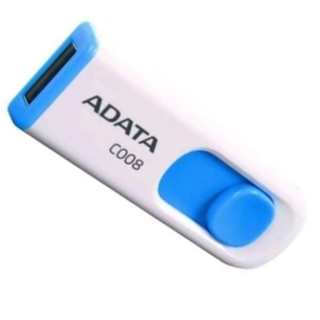 ADATA C008 32GB USB 2.0 Retractable Capless Flash Drive with 60 Mbps Read Speed (White) - Image 3
