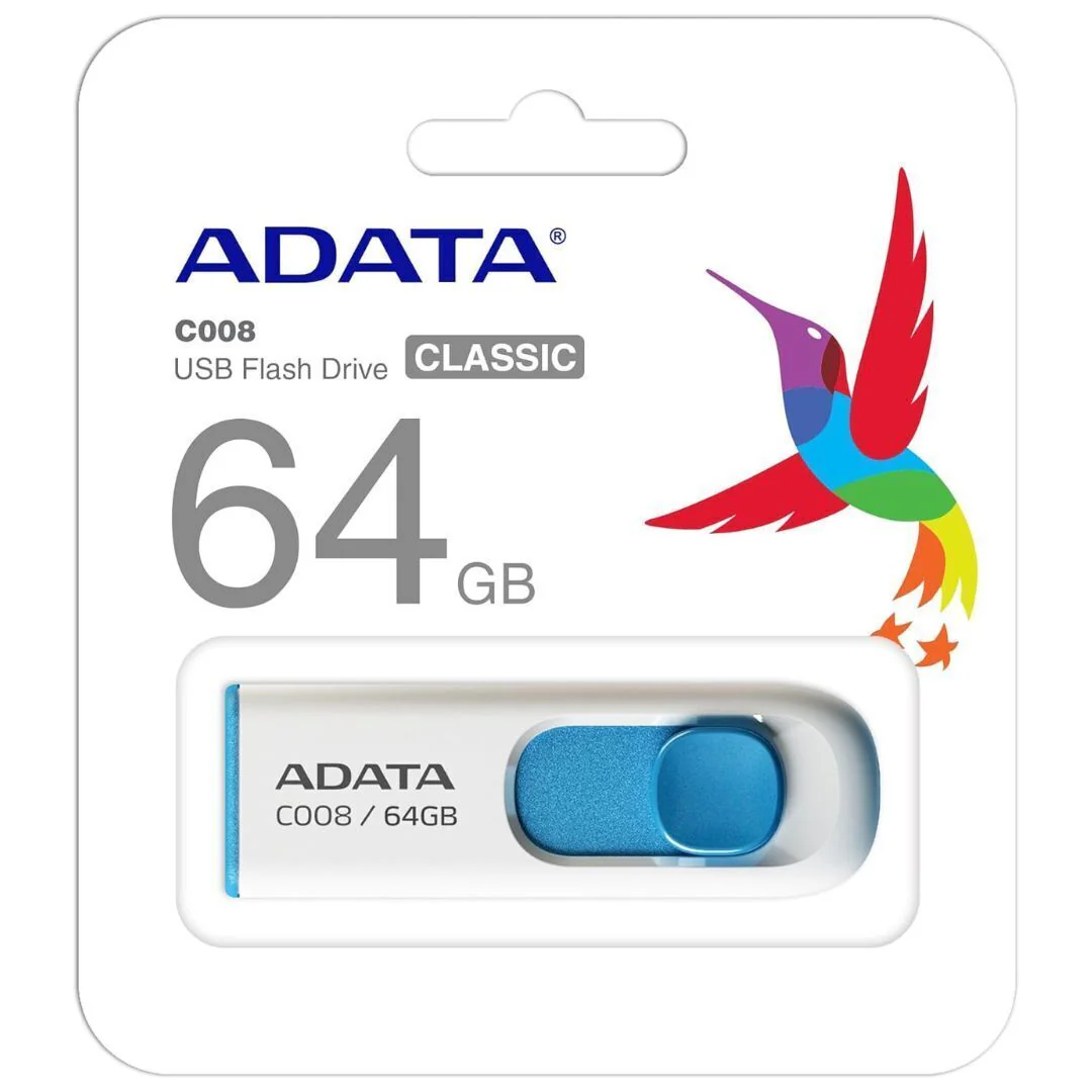 ADATA 64GB USB 2.0 Retractable Capless Flash Drive (Red) - Image 6