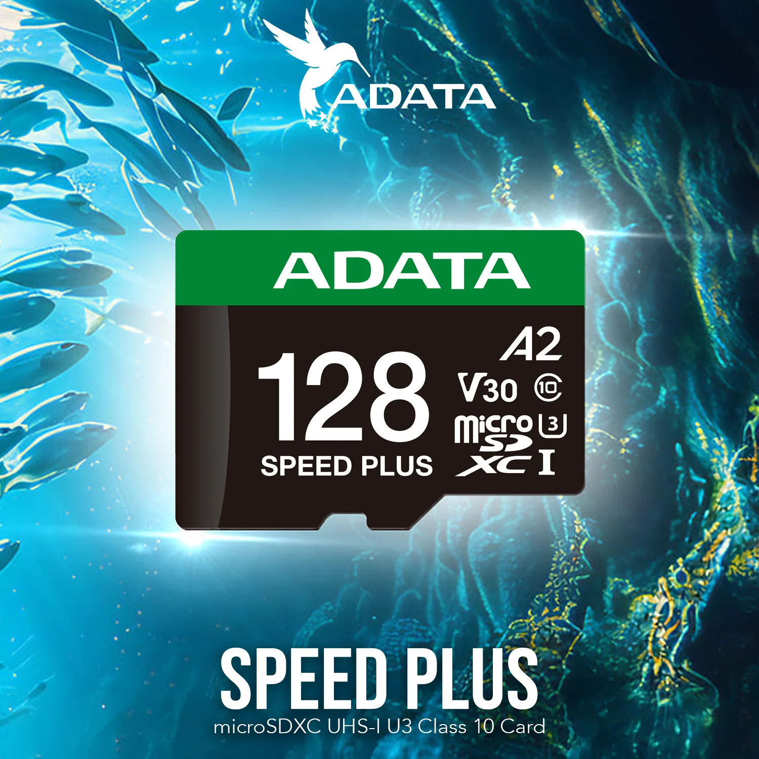 ADATA SPEED PLUS 128GB microSDXC UHS-I U3 Class 10 A2 V30 Temperature-Proof Memory Card - Image 2