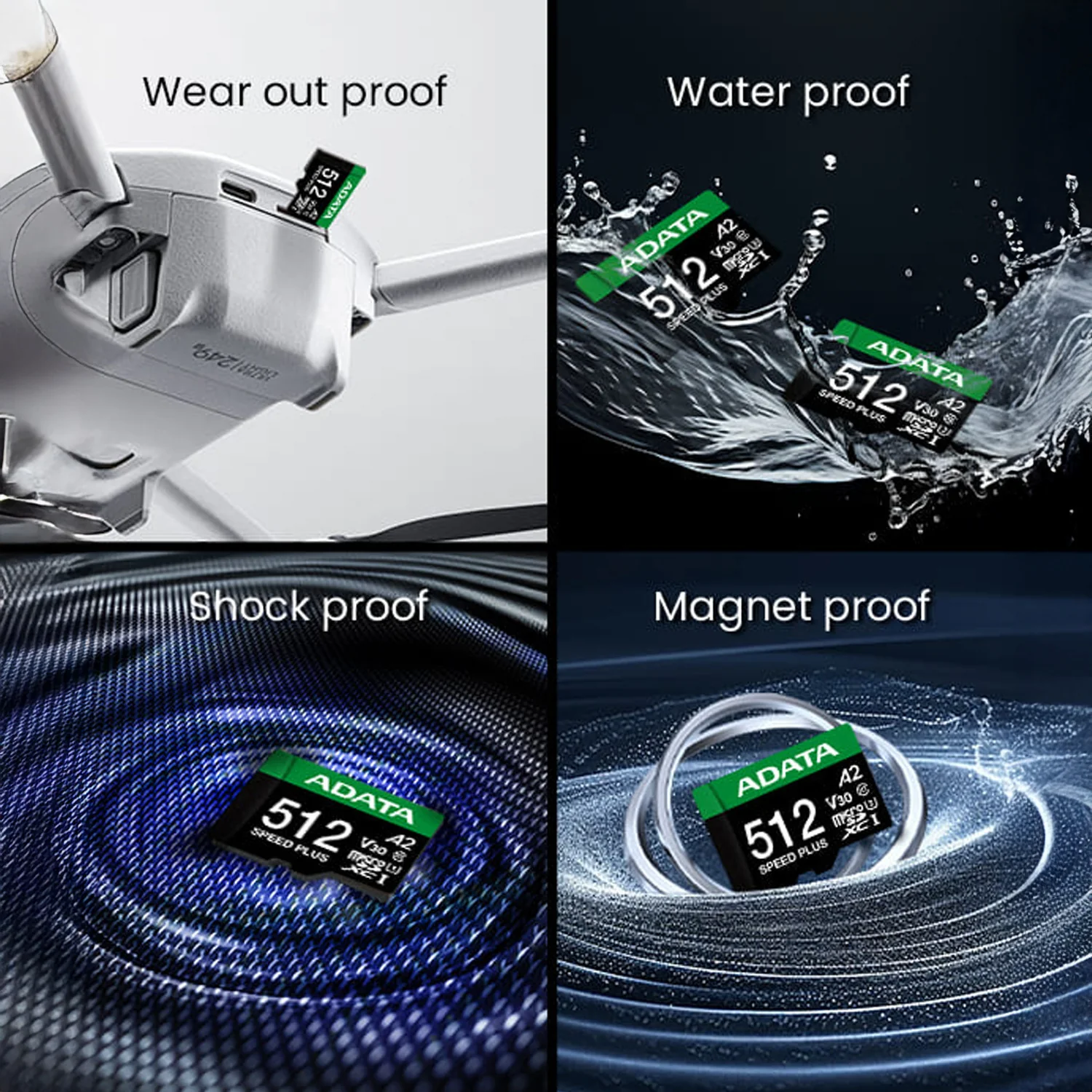 ADATA SPEED PLUS 128GB microSDXC UHS-I U3 Class 10 A2 V30 Temperature-Proof Memory Card - Image 6