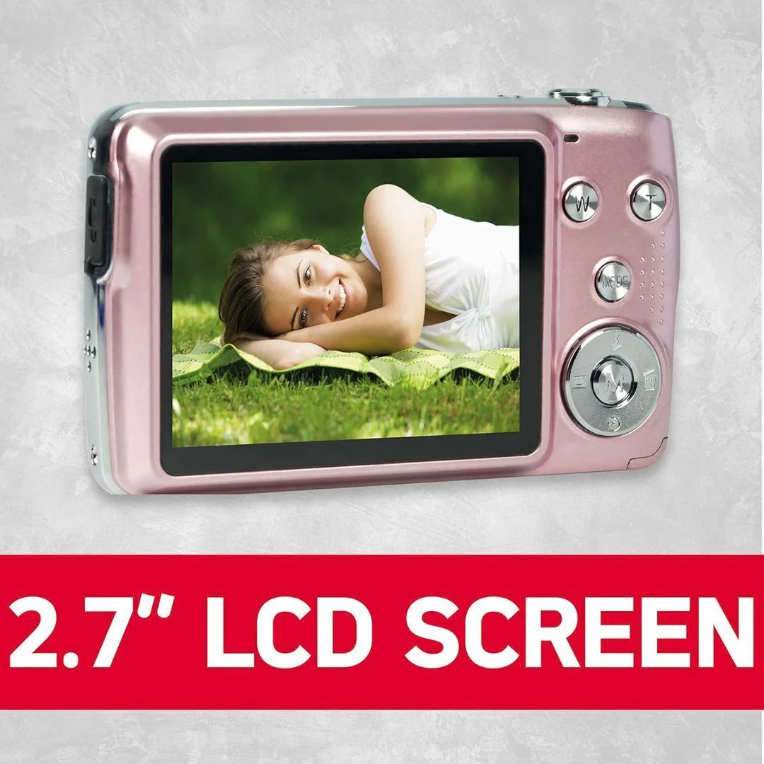 AGFAPhoto DC8200 18MP Compact Digital Camera with 8x Optical Zoom and 32GB Memory (Pink) - Image 3