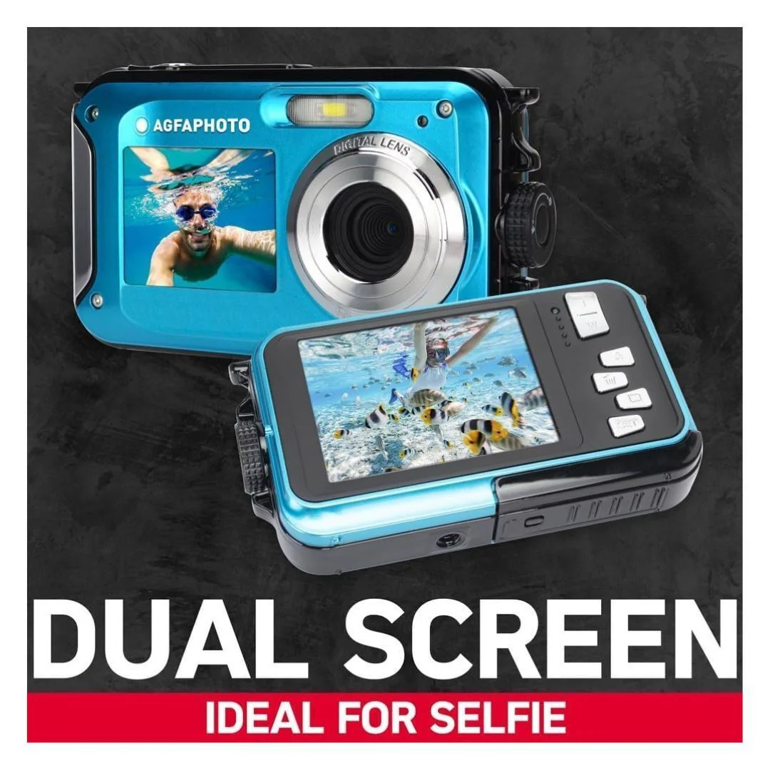 AGFAPhoto WP8000 24MP Waterproof Digital Camera with 3x Optical Zoom and Full-Frame Sensor (Blue) - Image 3