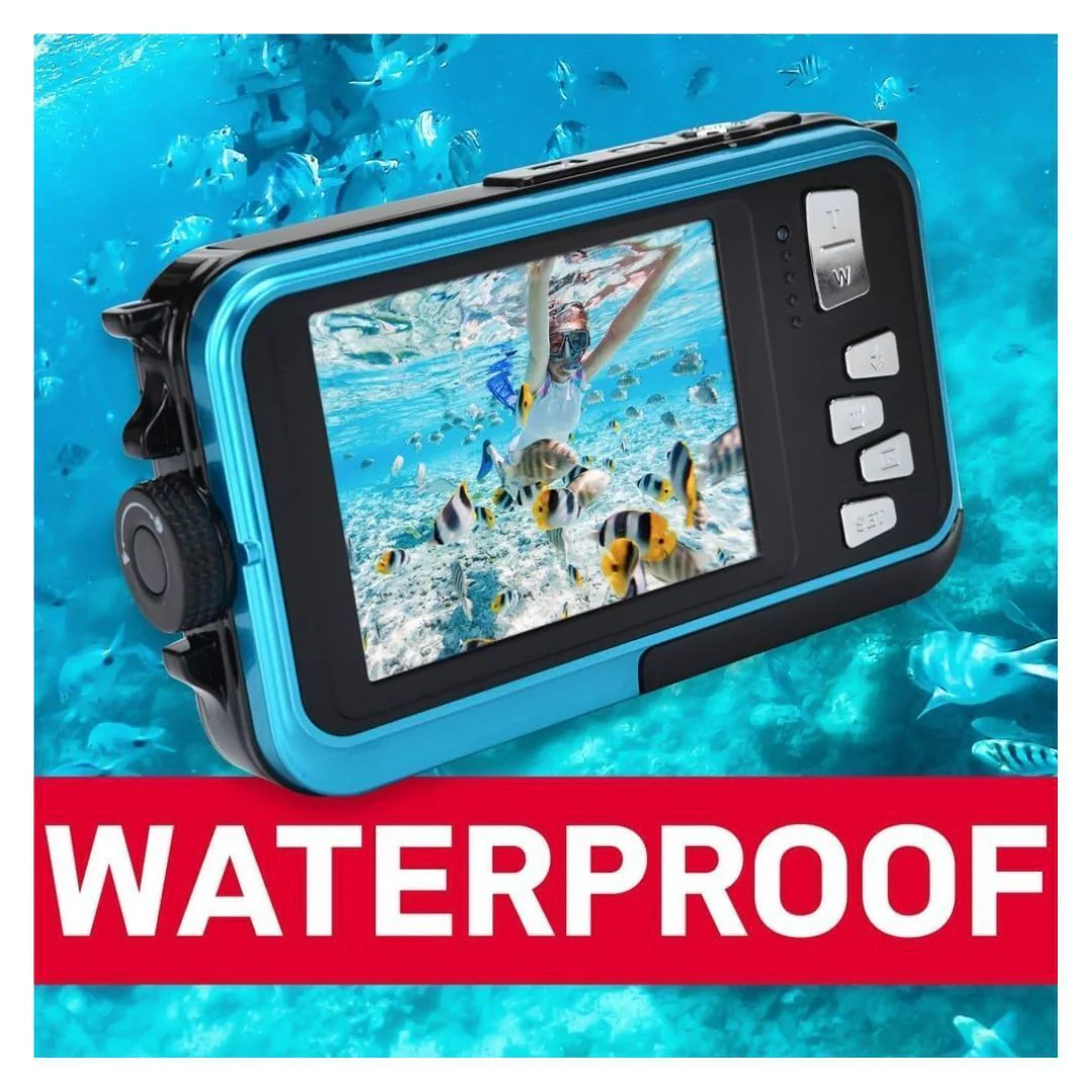 AGFAPhoto WP8000 24MP Waterproof Digital Camera with 3x Optical Zoom and Full-Frame Sensor (Blue) - Image 5