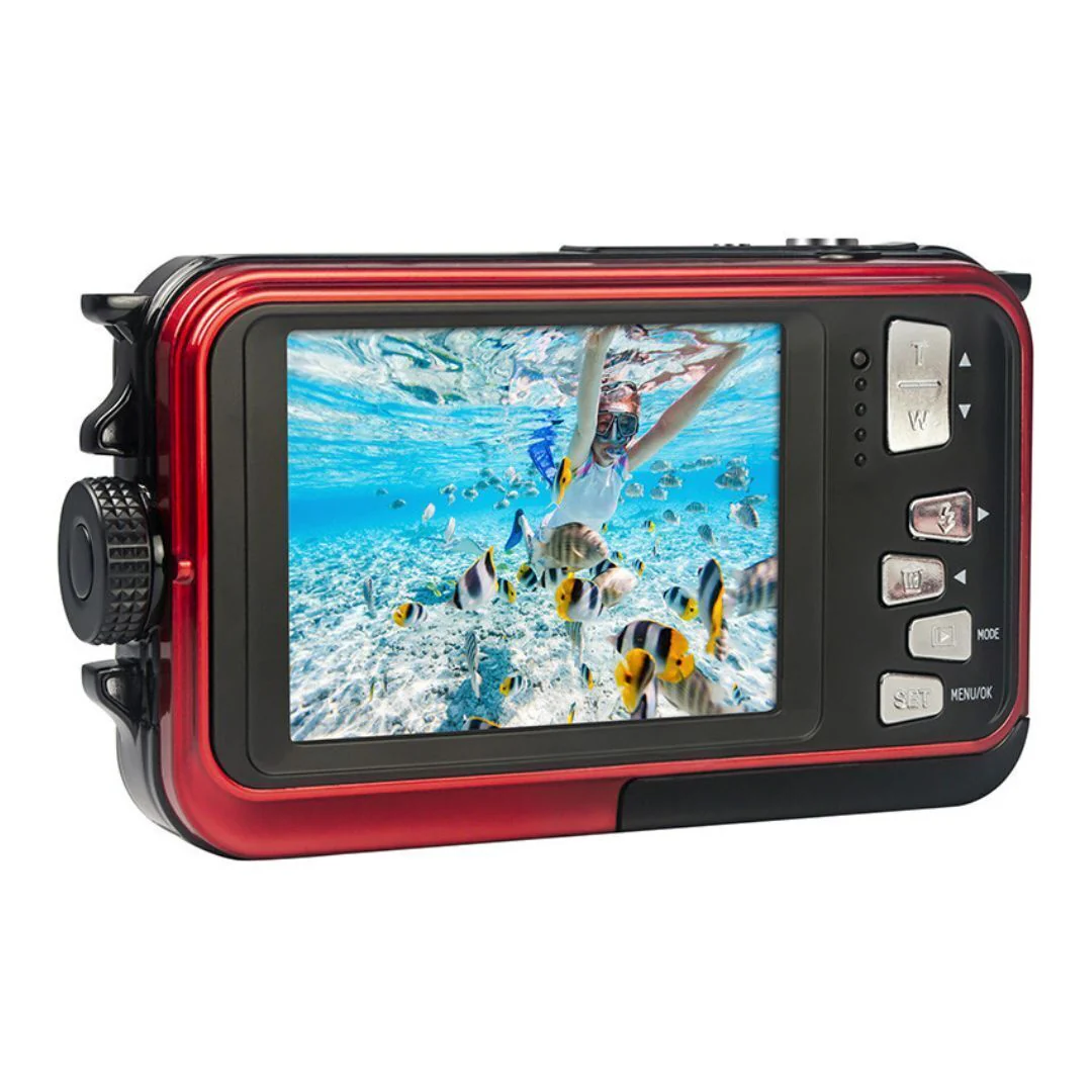 Agfa Photo WP8000 Waterproof Digital Camera with 2.7-Inch LCD Screen and CMOS Sensor (Red) - Image 4