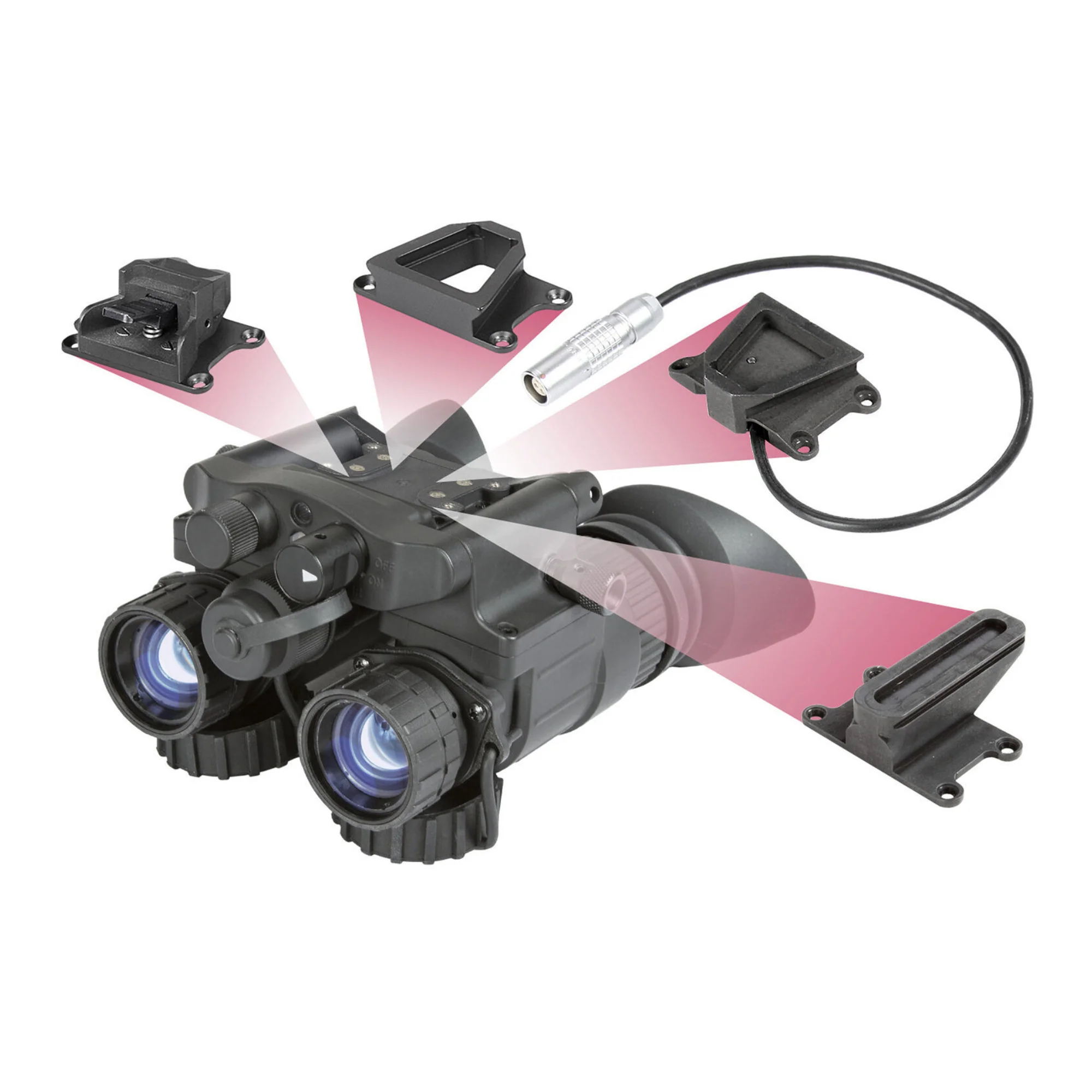 AGM NVG-40 NW1 Gen 2+, P45-White Phosphor Level 1 Night Vision Goggle - Image 6