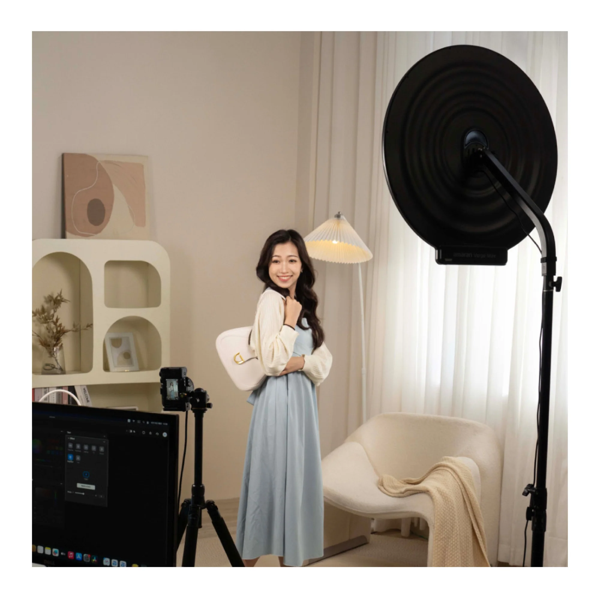 Amaran Verge Max Kit-White (US) Bundle with Max Light Control Grid and Adapter - Image 6