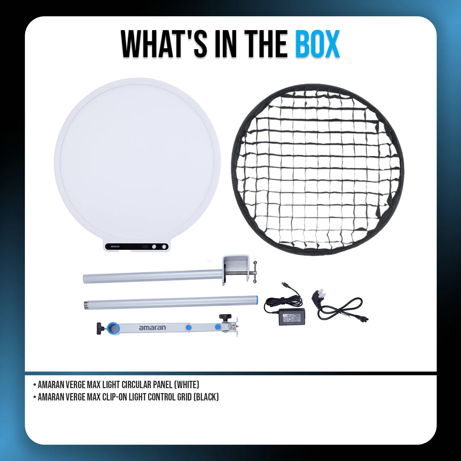 Amaran Verge Max App Controlled LED Video Light Panel Bundle with Soft grid - Image 8