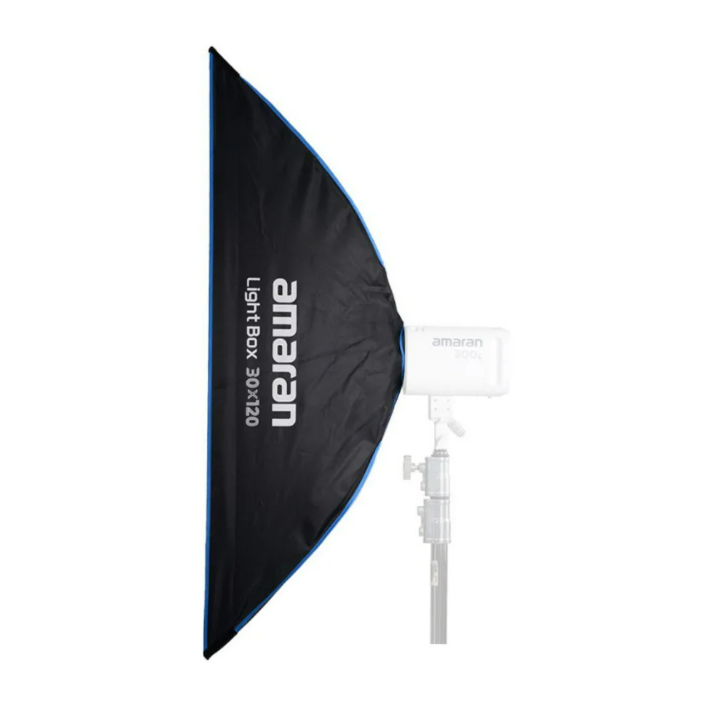amaran Light Box 30x120 One-Snap Setup Narrow Rectangular Bowens Mount Softbox with Diffusion - Image 2