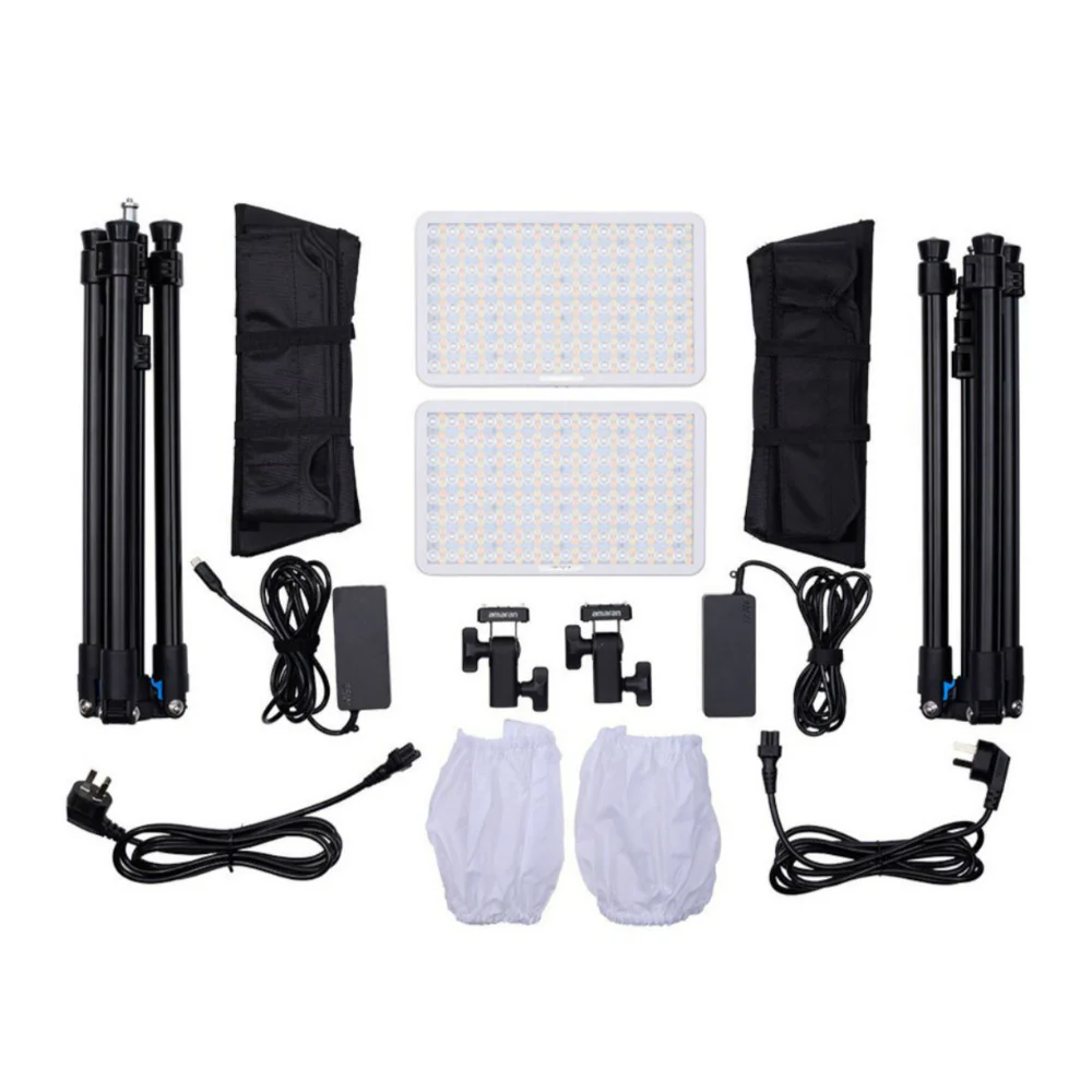 amaran Pano 60c 2-Light Kit (White) Bundle with Barn Doors - Image 2