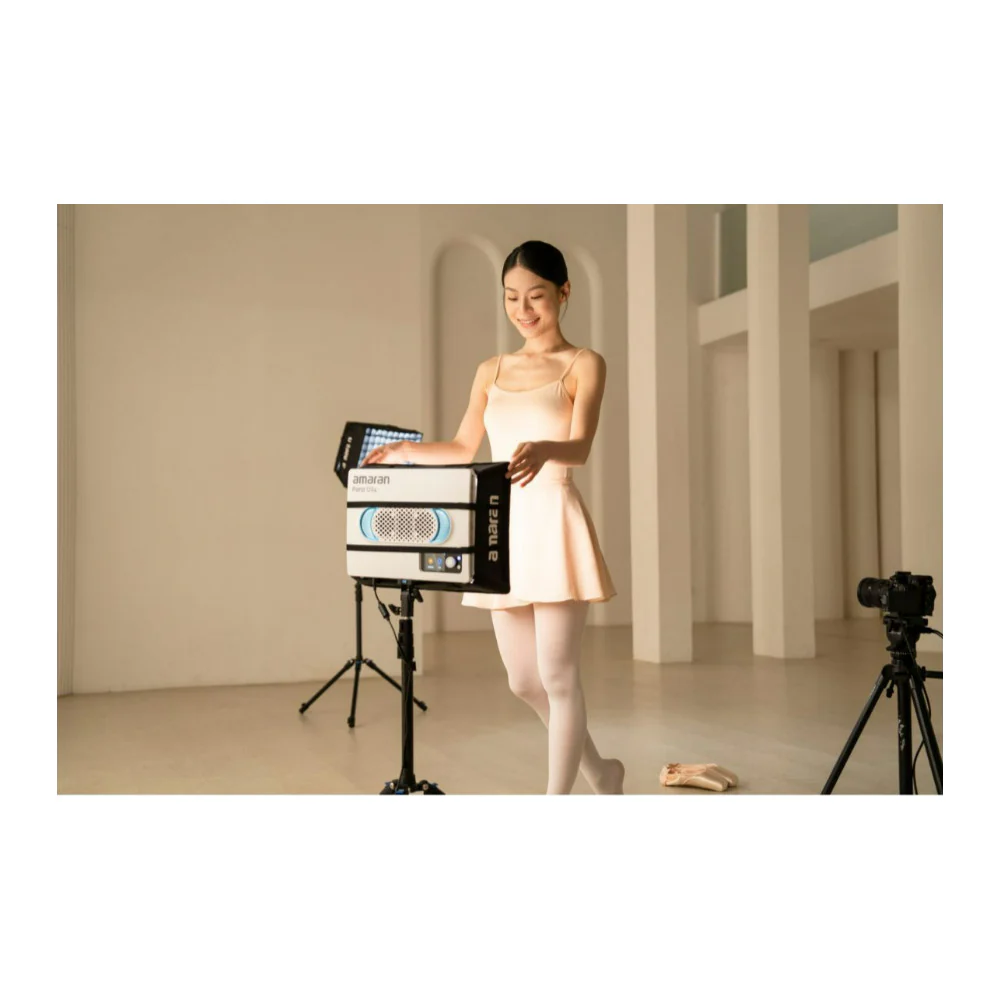 amaran Pano 120c Compact 120W Output RGBWW Full Color Panel Light All-In-One Creator Kit (White) - Image 6