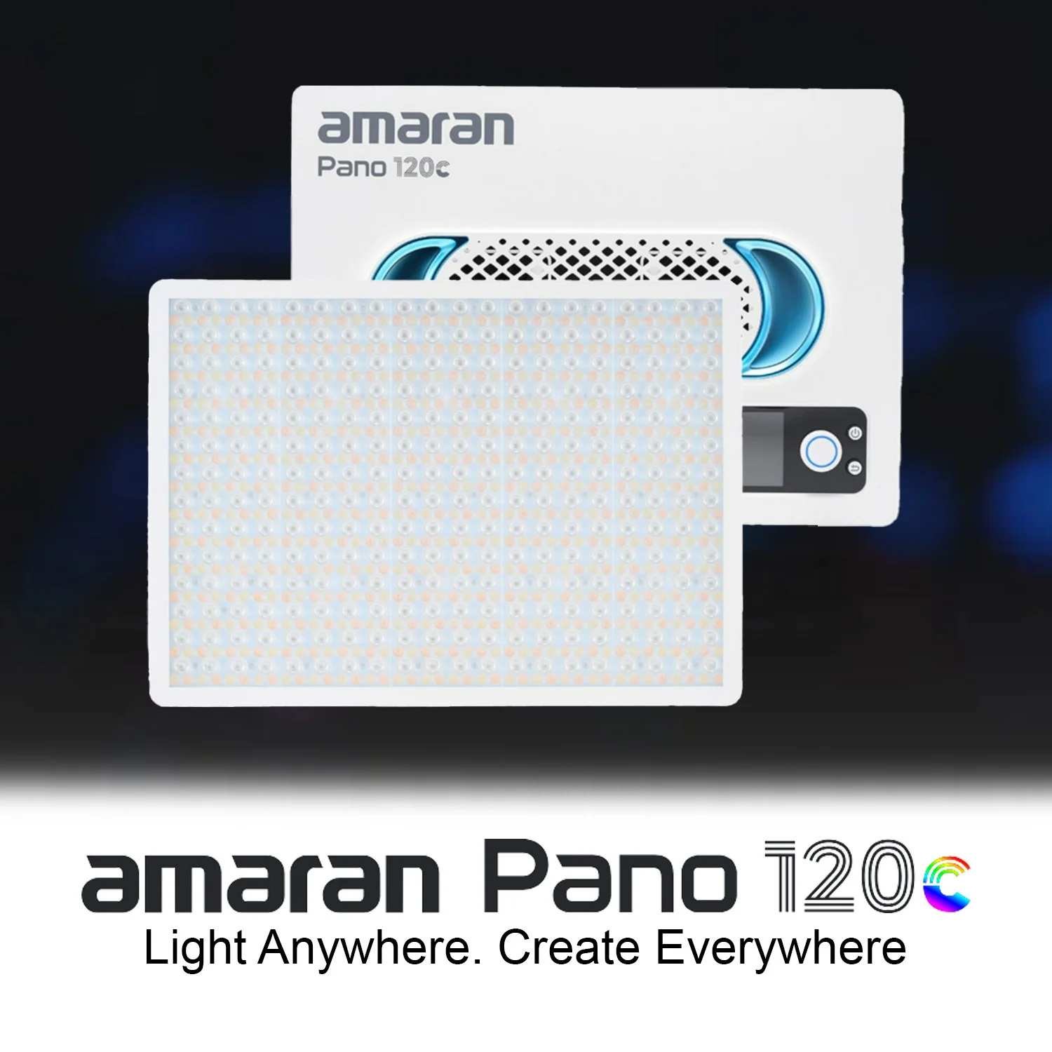 amaran Pano 120c 120W RGBWW Full Color Panel White Light Creator Kit Bundle - Image 2
