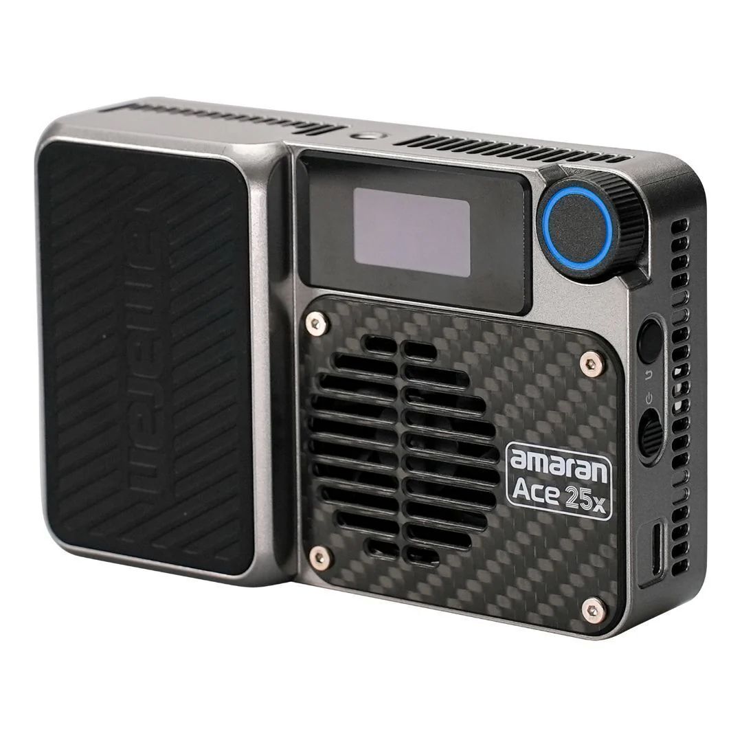 amaran Ace 25x Travel Ready Compact LED Light Creator Kit with Long-Lasting Battery (Silver) - Image 2