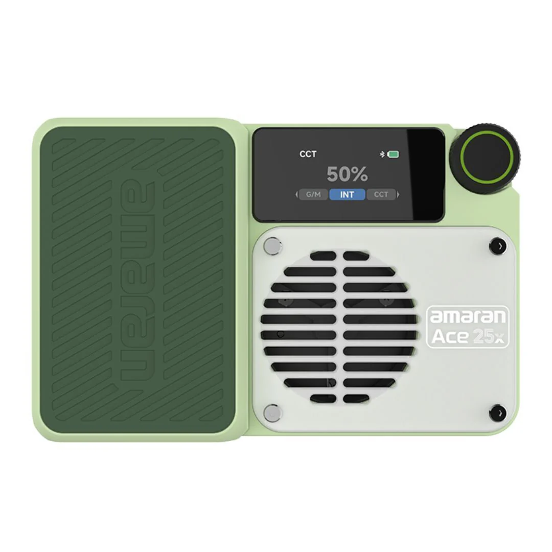 amaran Ace 25x Travel Ready Compact LED Light Creator Kit with Long-Lasting Battery (Green) - Image 2