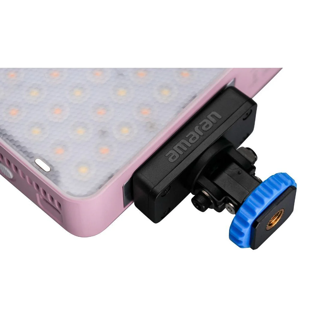 amaran Ace 25c RGBWW Full Color Compact LED Light with Ace Lock Quick-Release Mount (Pink) - Image 5