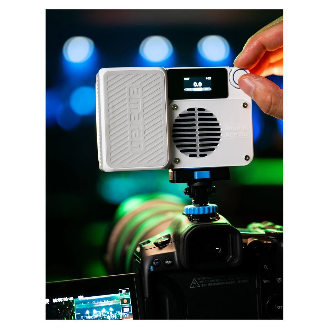 amaran Ace 25c Travel Ready Compact LED Light Creator Kit with Long-Lasting Battery (White) - Image 7