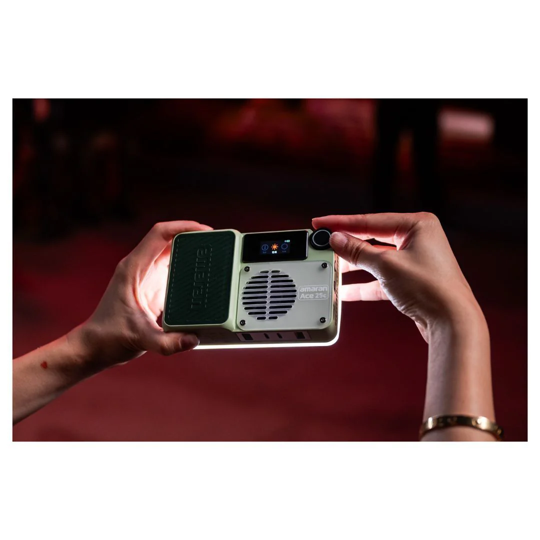 amaran Ace 25c Travel Ready Compact LED Light Creator Kit with Long-Lasting Battery (Green) - Image 6
