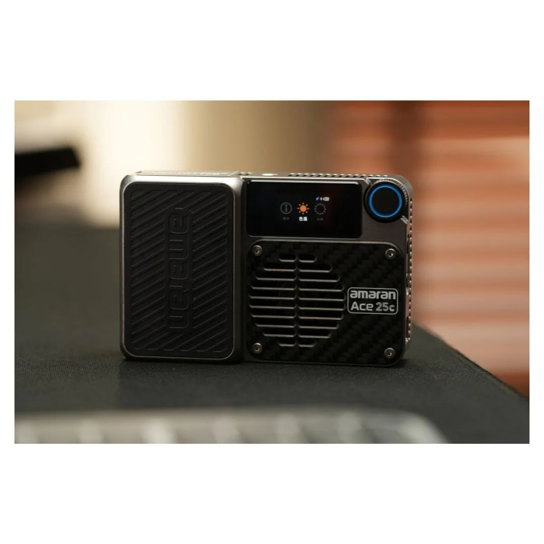 amaran Ace 25c Travel Ready Compact LED Light Creator Kit with Long-Lasting Battery (Charcoal) - Image 7