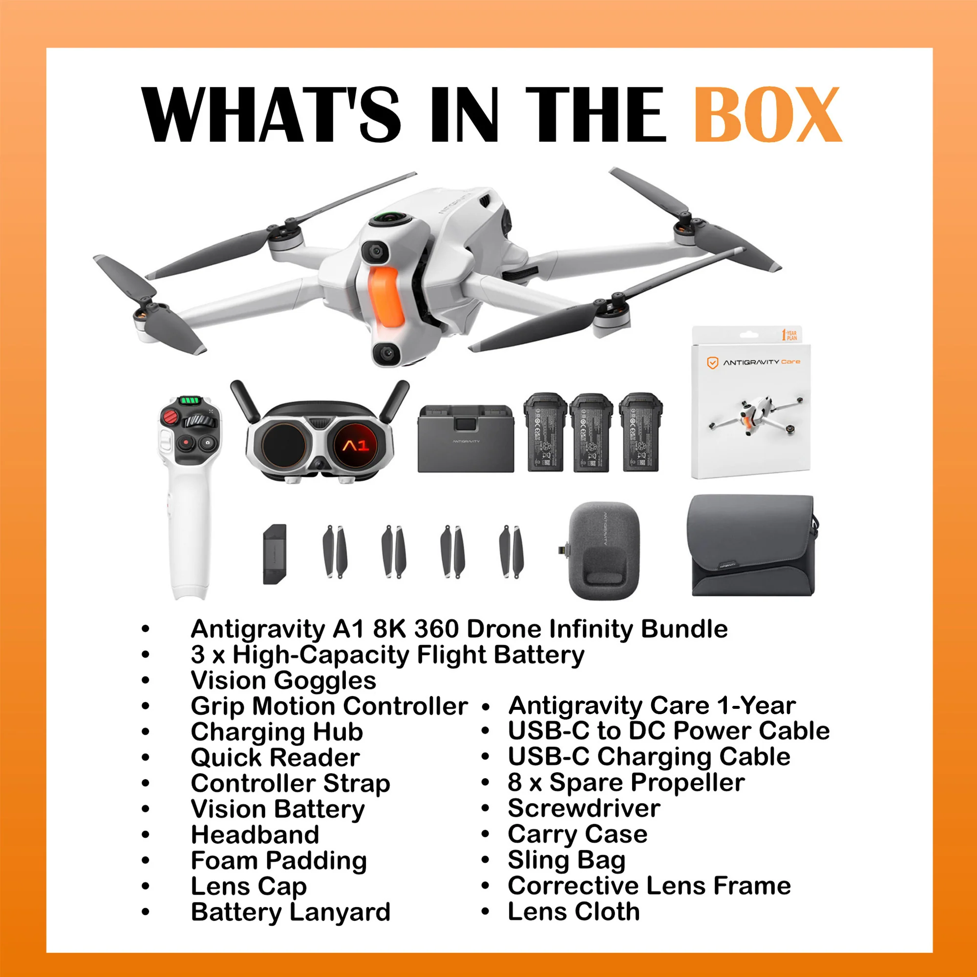 Antigravity A1 8K 360 Drone Infinity Bundle with 1-Year Plan Drone Protection - Image 7