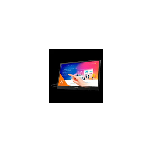 AOC 16T2 Portable Monitor, 15.6" Full HD Touch, IPS, USB-C, Micro HDMI (Certified Refurbished) - Image 3