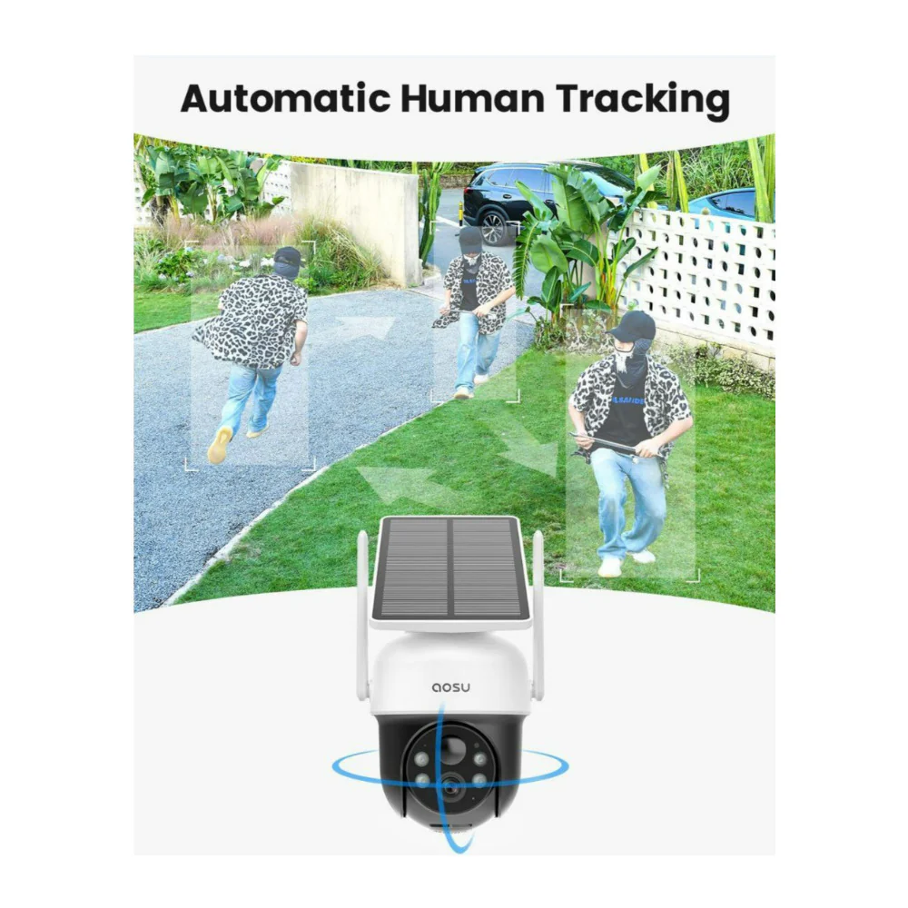 AOSU Security WirelessCam System Pro 2-Cam Kit and SolarCam D1 Classic 2K Camera - Image 11