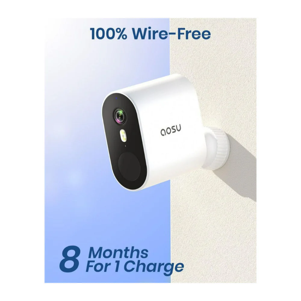 AOSU Security WirelessCam System Pro 2-Cam Kit and SolarCam D1 Classic 2K Camera - Image 5