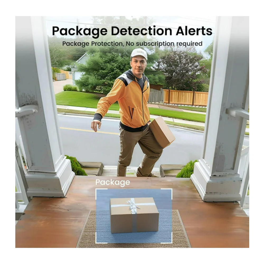 AOSU 2K QHD Waterproof Video Doorbell SE with 170 Degree Head to Toe View (2-Pk) - Image 5