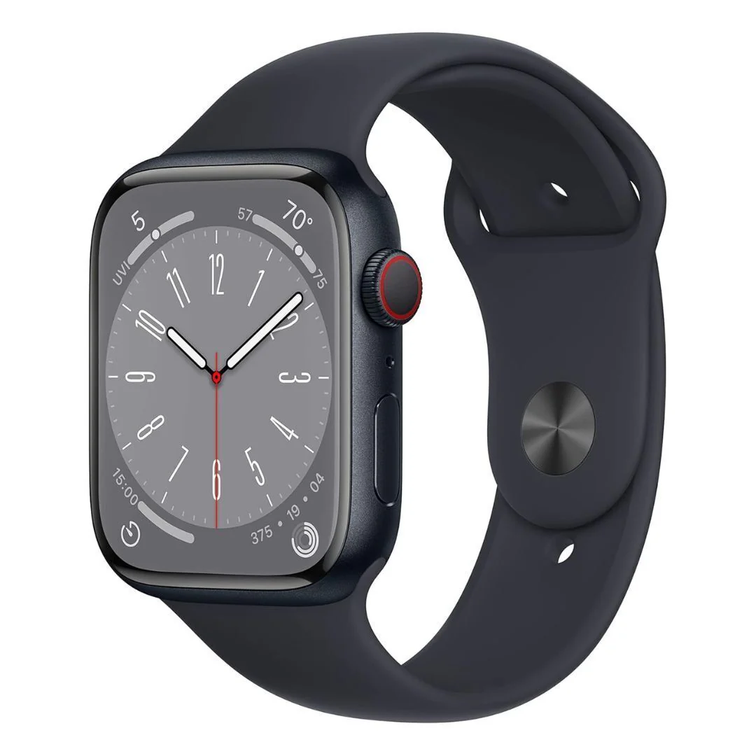 Apple Watch Series 8, GPS + Cellular (Midnight Aluminum Case, Sport Band) (Certified Refurbished)