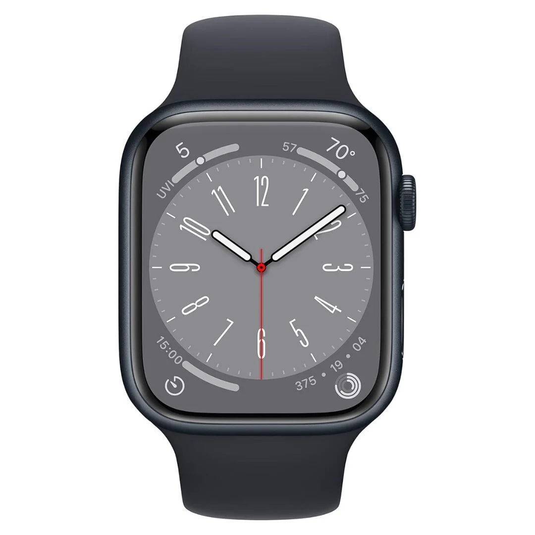 Apple Watch Series 8, GPS + Cellular (Midnight Aluminum Case, Sport Band) (Certified Refurbished) - Image 2