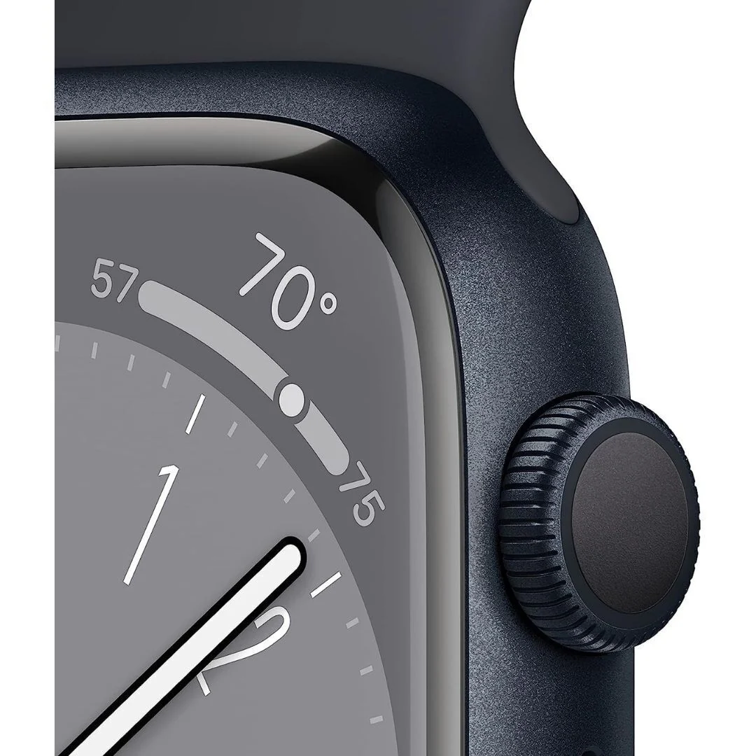 Apple Watch Series 8, GPS + Cellular (Midnight Aluminum Case, Sport Band) (Certified Refurbished) - Image 3