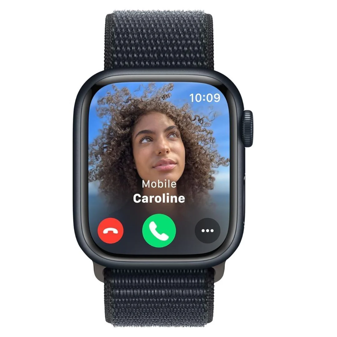Apple Watch Series 9 GPS 41mm Midnight Aluminum Case with Midnight Sport Loop with Blood Oxygen App - Image 3