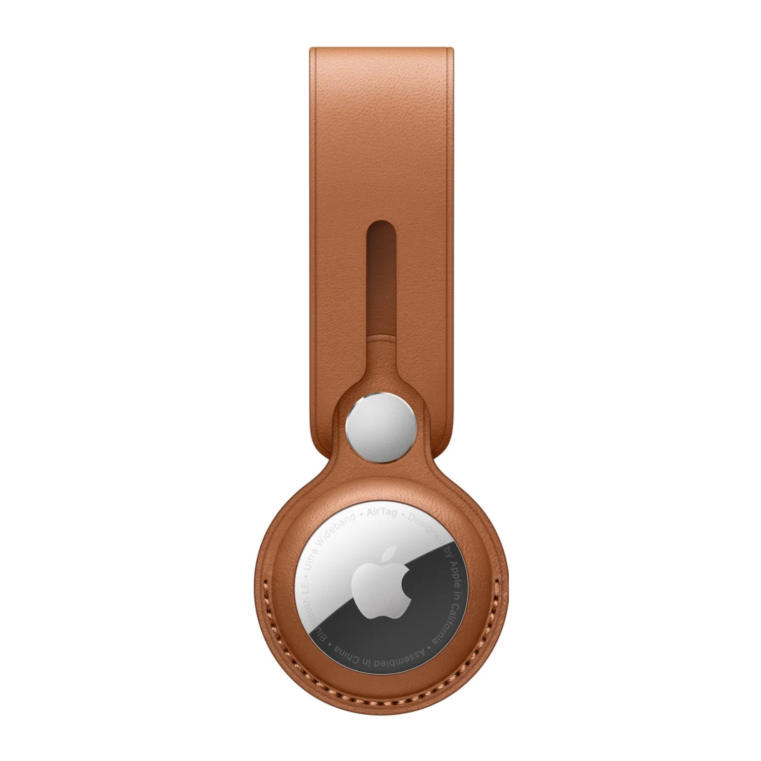 Apple Leather Loop for AirTag (Saddle Brown) - Image 2