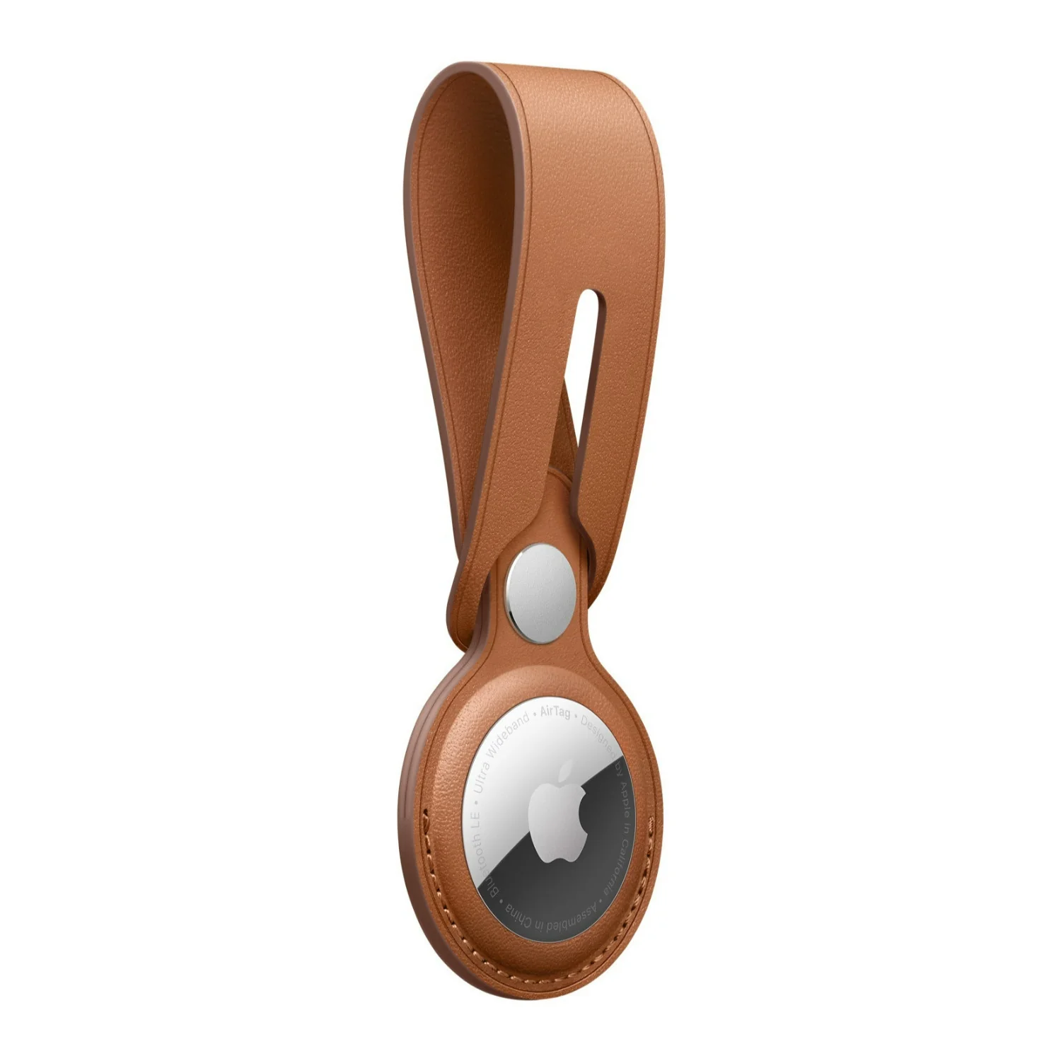 Apple Leather Loop for AirTag (Saddle Brown) - Image 3