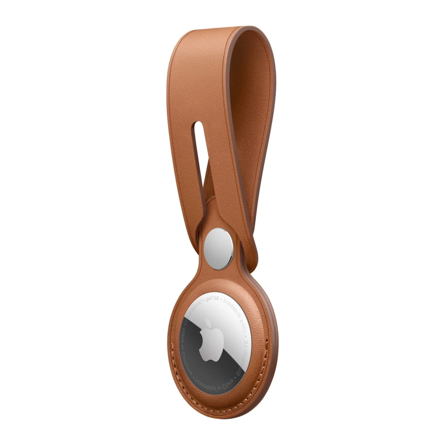 Apple Leather Loop for AirTag (Saddle Brown) - Image 4