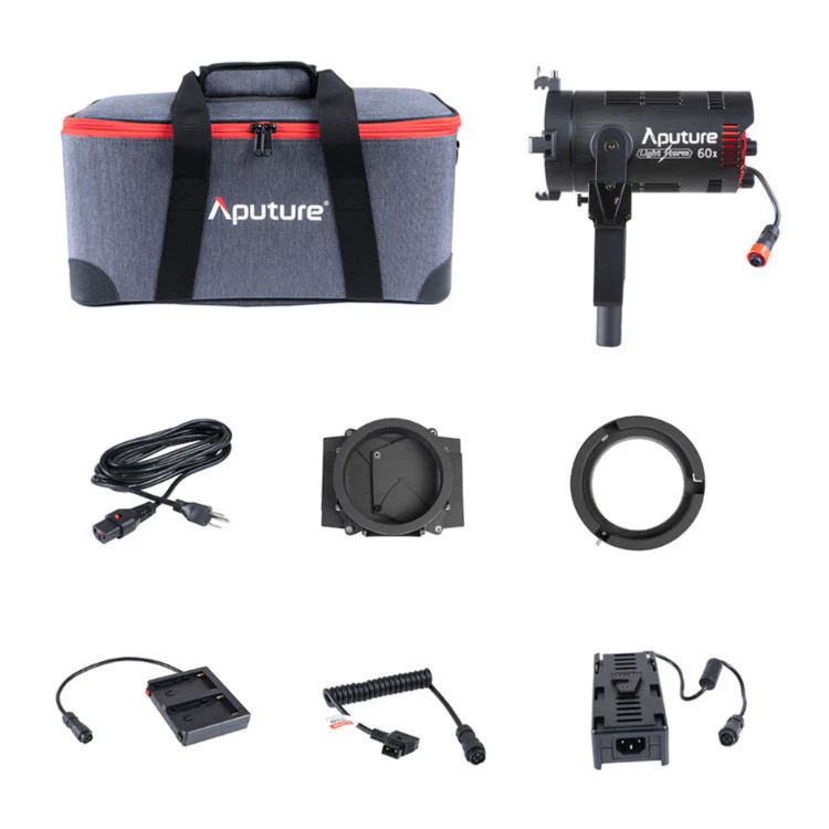 Aputure LS 60x Bi-Color LED Focusing Flood Light with Light Dome Mini III and Accessory Kit - Image 8