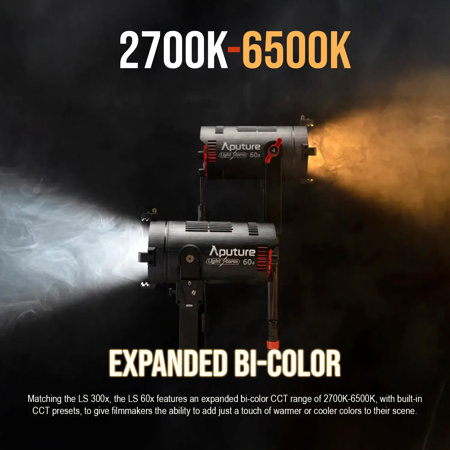 Aputure LS 60X Bowen's Mount Compatible Bi-Color Focusing LED and Light Dome III Softbox Bundle - Image 4