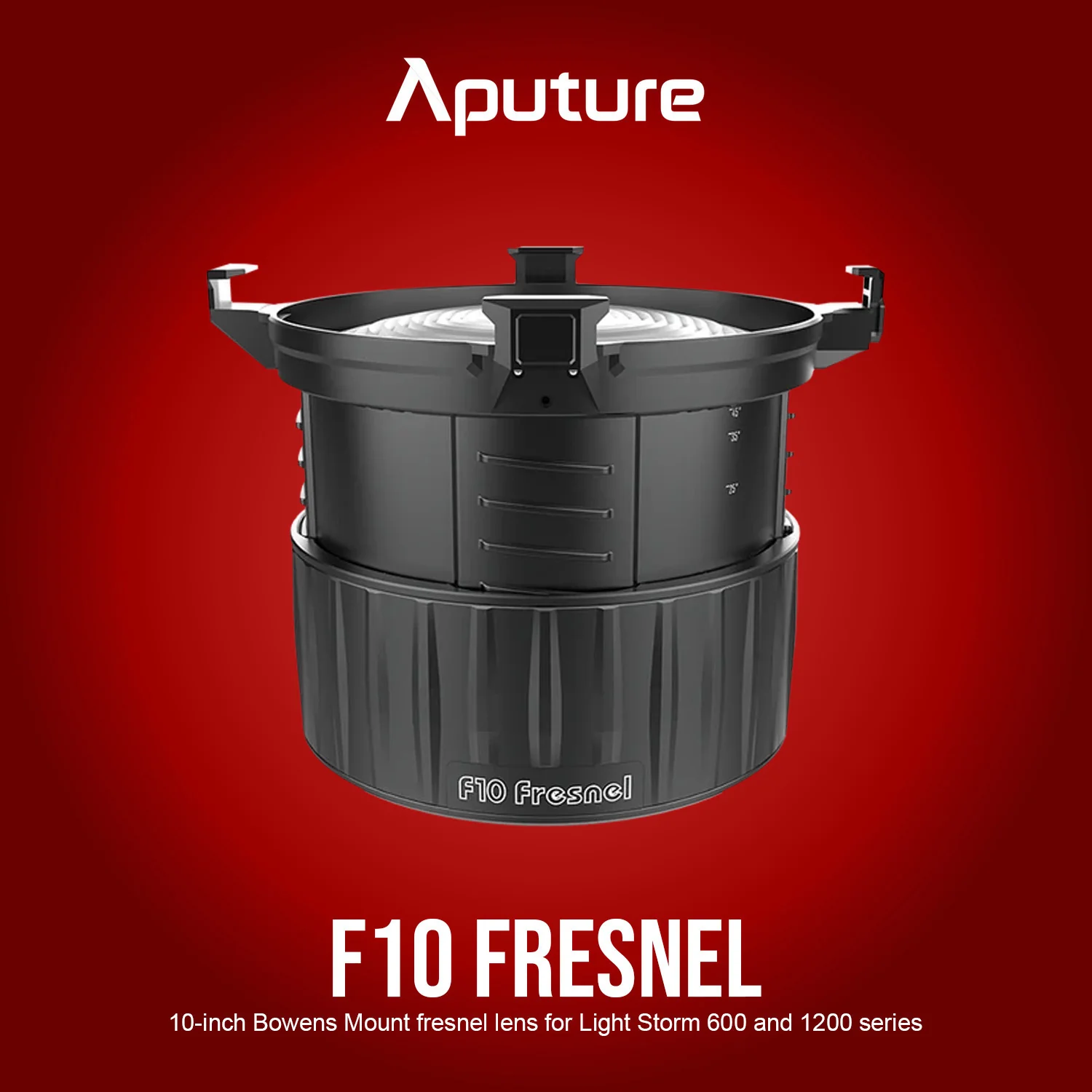 Aputure F10 Fresnel with Aputure F10 Barndoors for LS 600d Fresnel Attachment Bundle - Image 2