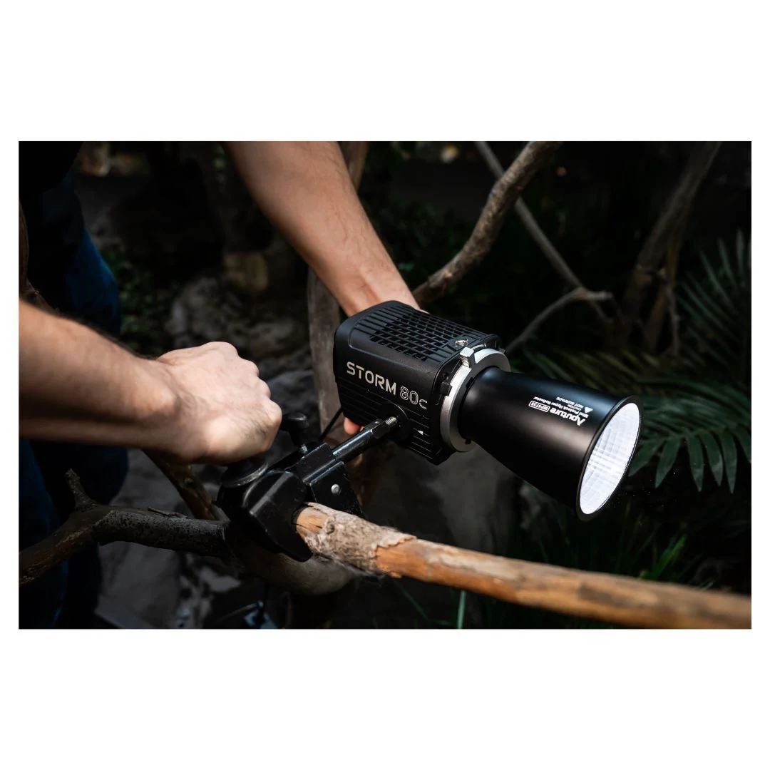 Aputure STORM 80c IP65 Weather-Resistant 80W Full-Color Compact Point Source Fixture (Black) - Image 7