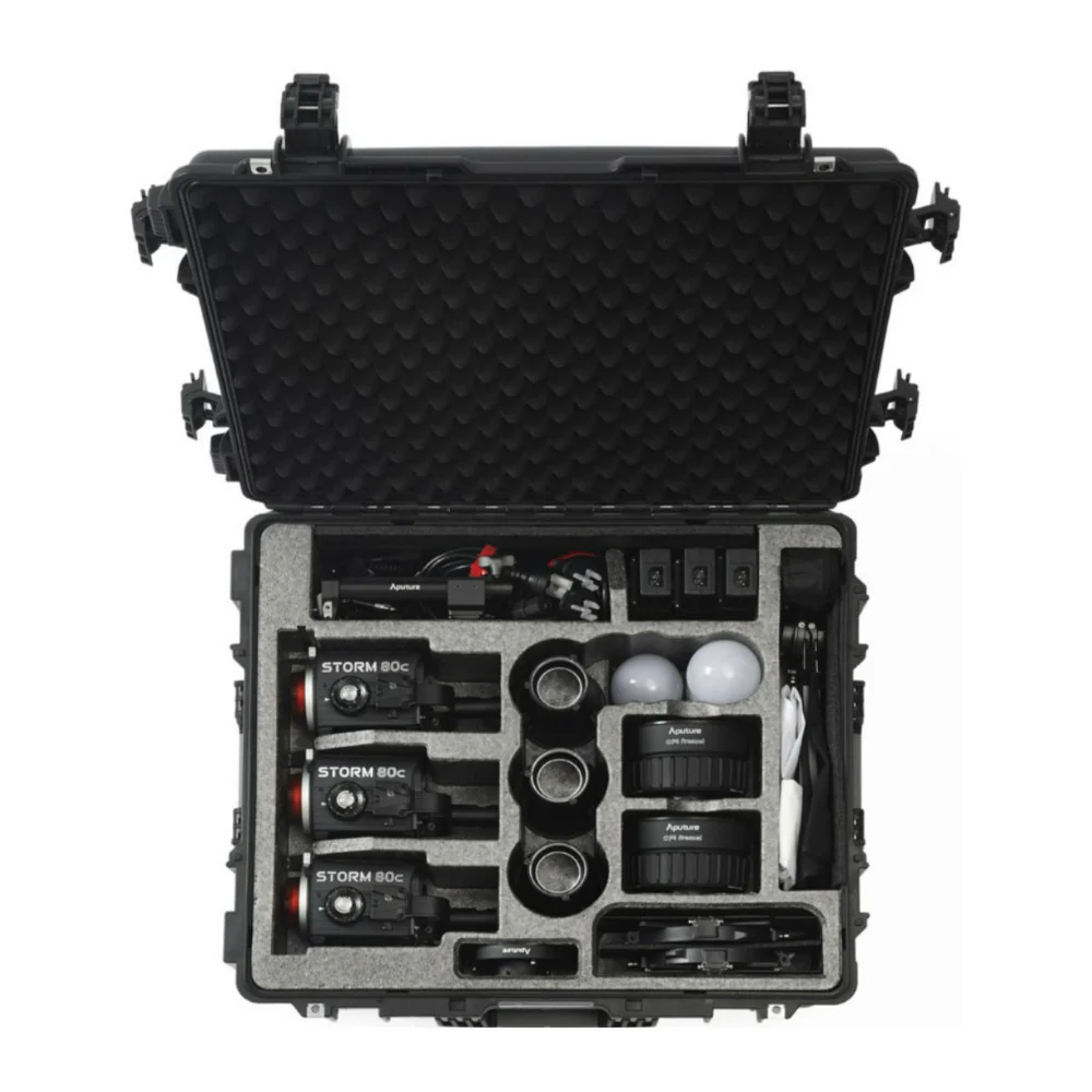 Aputure STORM 80c Portable 3-Light Kit with ProLock Hyper Reflector and Mount Protection Cover - Image 3