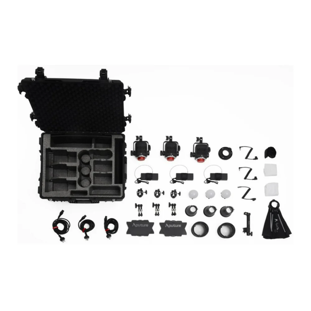 Aputure STORM 80c Portable 3-Light Kit with ProLock Hyper Reflector and Mount Protection Cover - Image 4