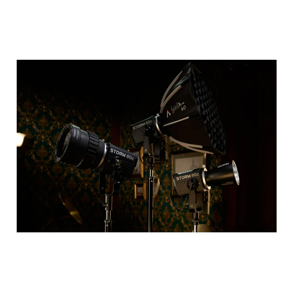 Aputure STORM 80c Portable 3-Light Kit with ProLock Hyper Reflector and Mount Protection Cover - Image 6