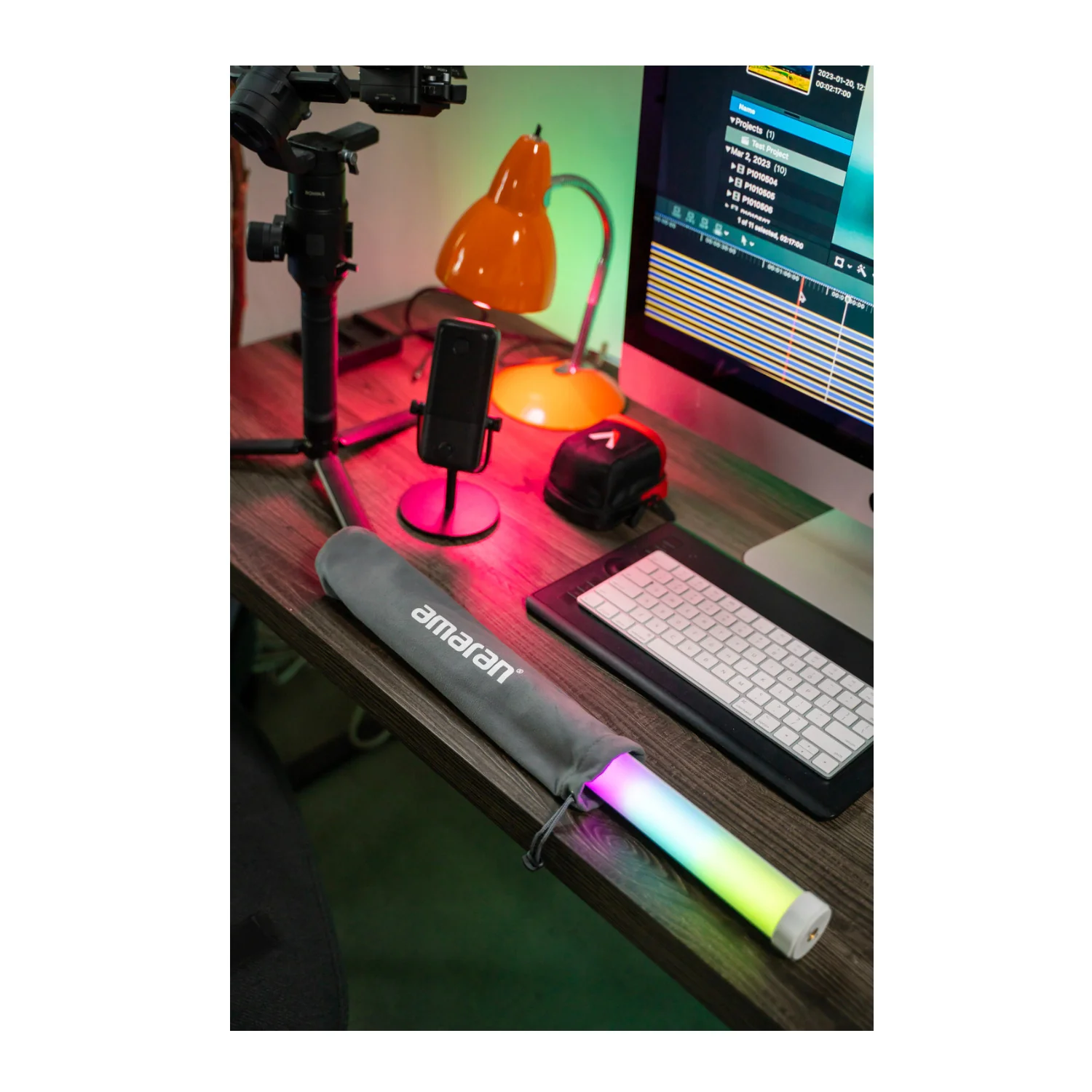 Amaran RGBWW Color PT2c LED Pixel Tube 2-Feet Tube with 8 Independently Controllable Pixels - Image 8