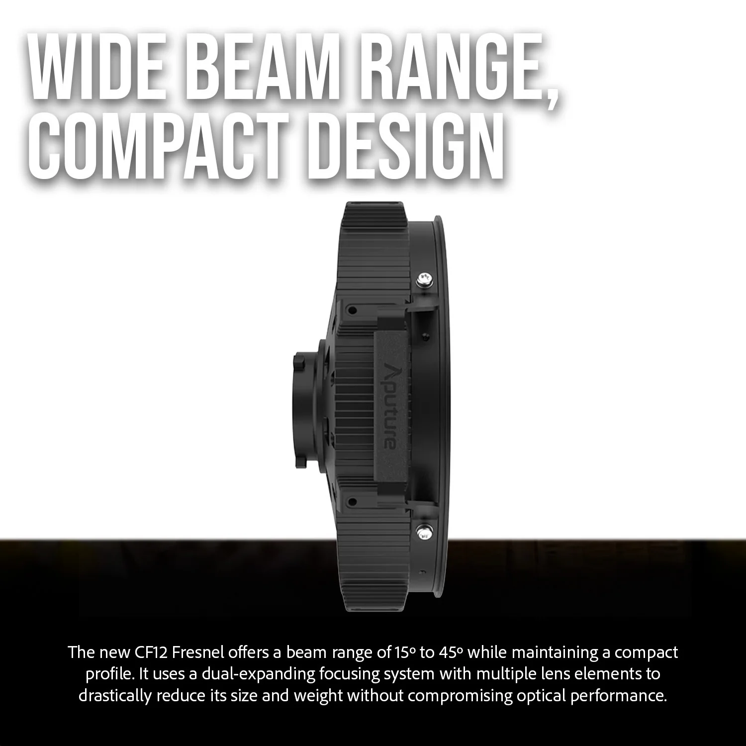 Aputure CF12 Bowens Mount Fresnel with Dual Expanding Focusing System and CF12 Barn Door Bundle - Image 4