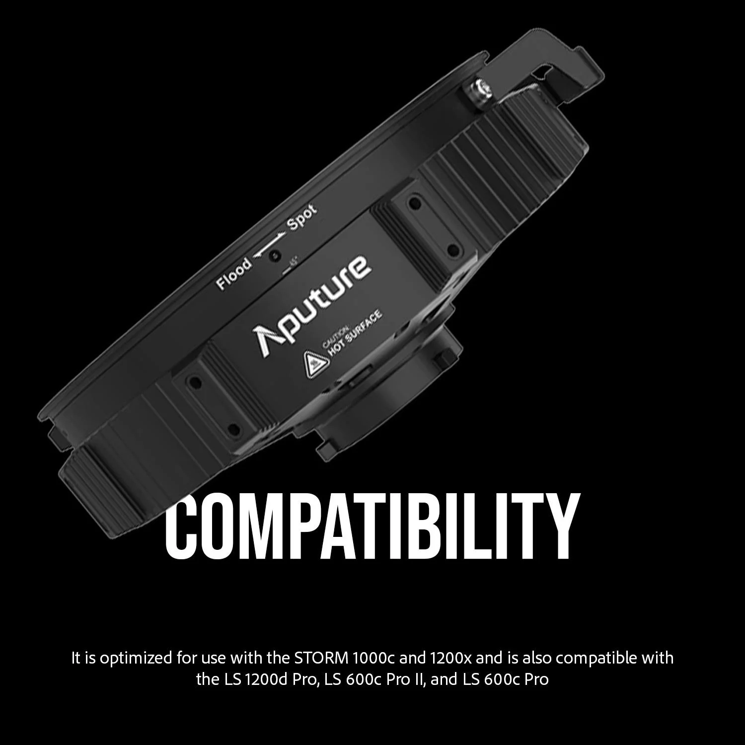 Aputure CF12 Bowens Mount Fresnel with Dual Expanding Focusing System and CF12 Barn Door Bundle - Image 5