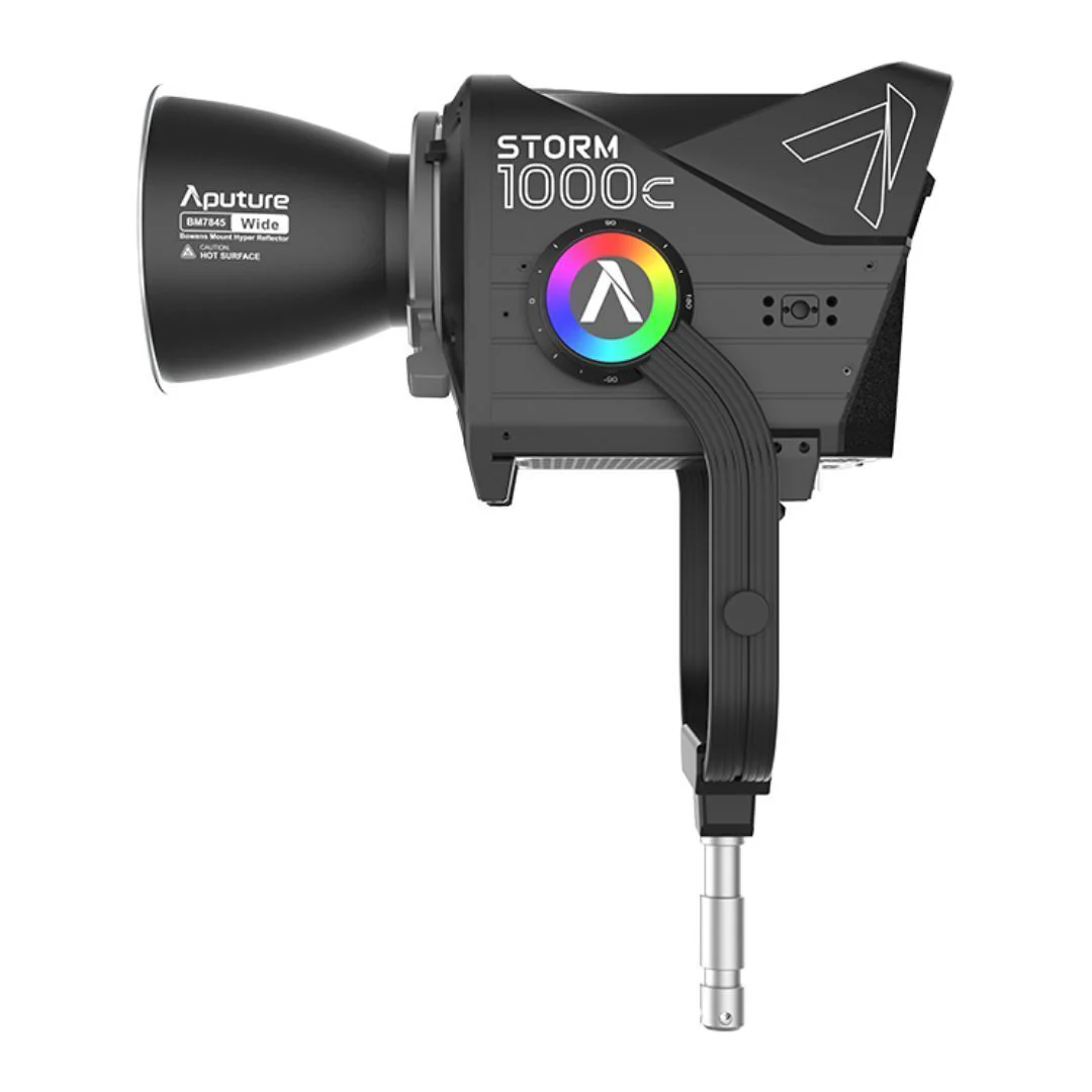 Aputure Storm 1000c Point-Source Fixture with Wide Hyper Reflector and BLAIR-CG LED Chipset (Black) - Image 2