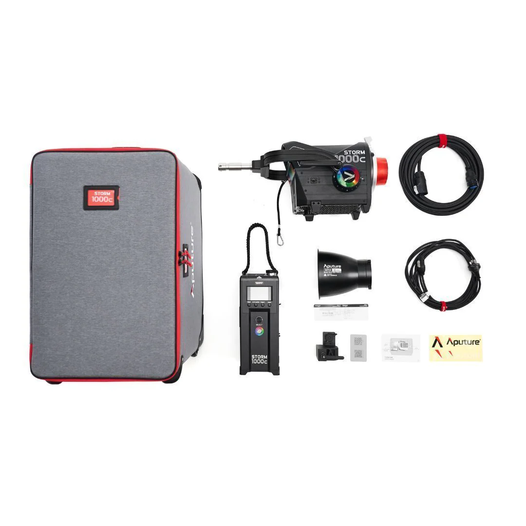 Aputure Storm 1000c Point-Source Fixture with Wide Hyper Reflector and BLAIR-CG LED Chipset (Black) - Image 6